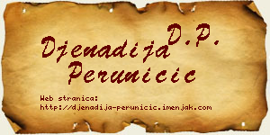 Đenadija Peruničić vizit kartica